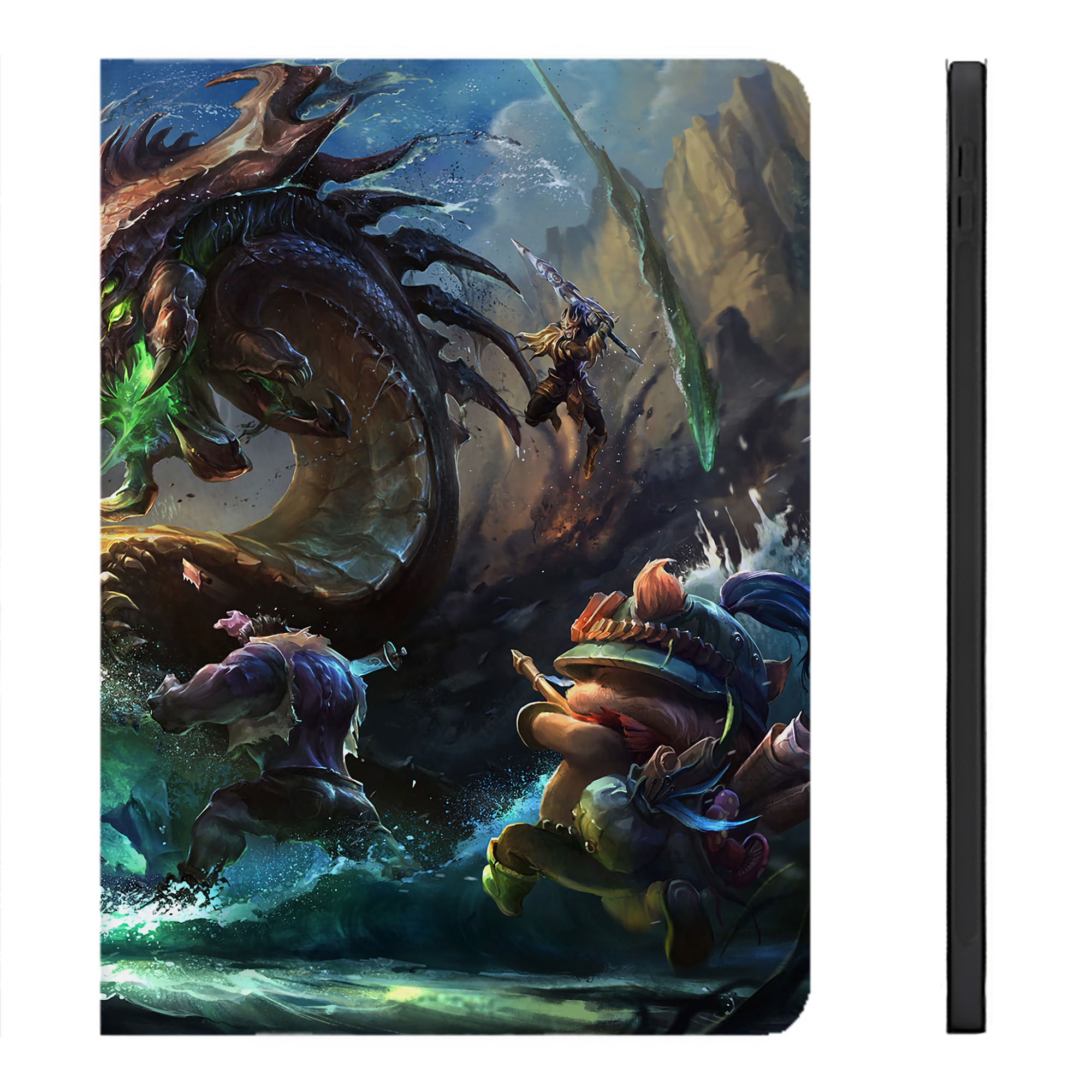 リーグ・オブ・レジェンド League of Legends LOL IPadケース ペンホルダー付き ブックスタイルデザイン